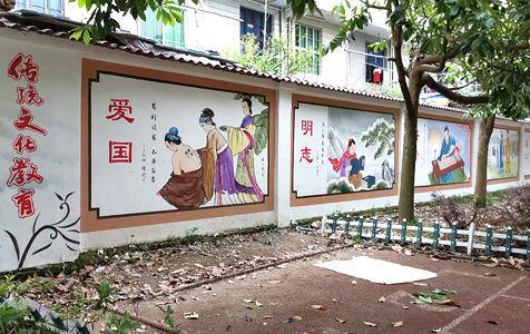泰順筱村二小校園墻繪：墨客墻繪，為校園添彩，育夢(mèng)啟航